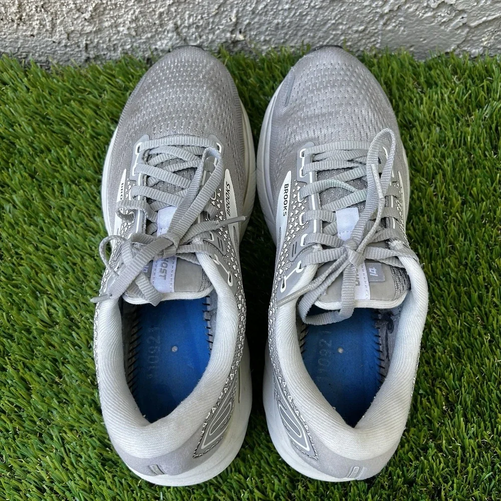 Brooks Shoes Women Size 9.5 Wide Ghost 14 Running Grey Neutral No Insoles
